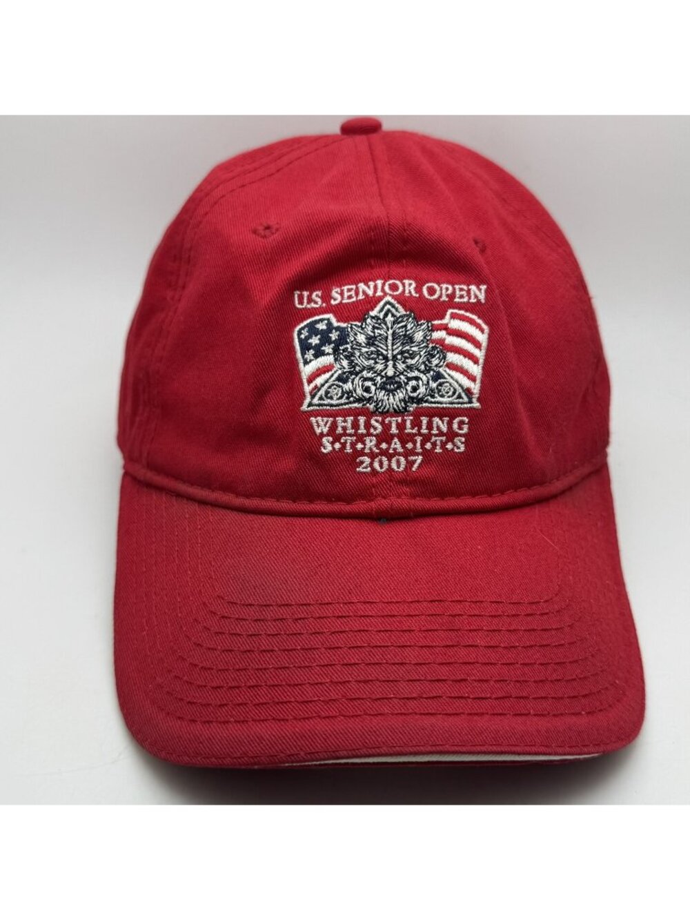 Ashworth U.S. Senior Open 2007 Whistling Straits Marshal Golf Hat Cap Red OSFM